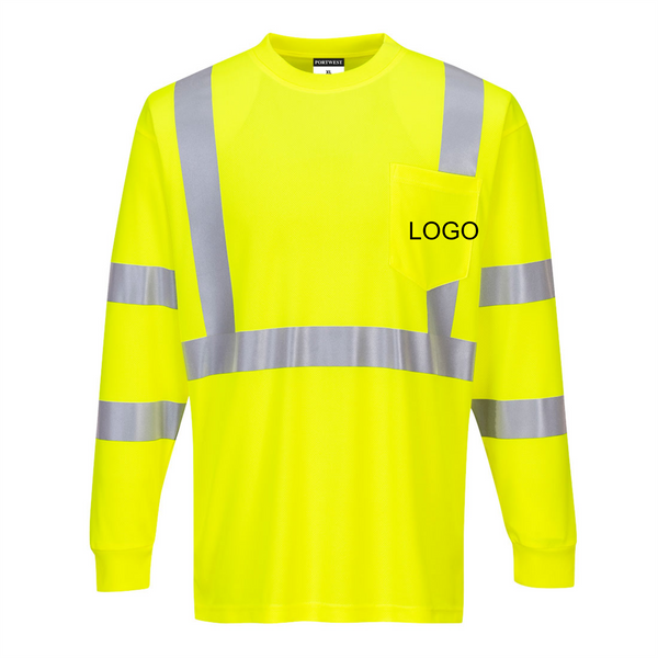 Hi-Vis Pocket T-Shirt L/S